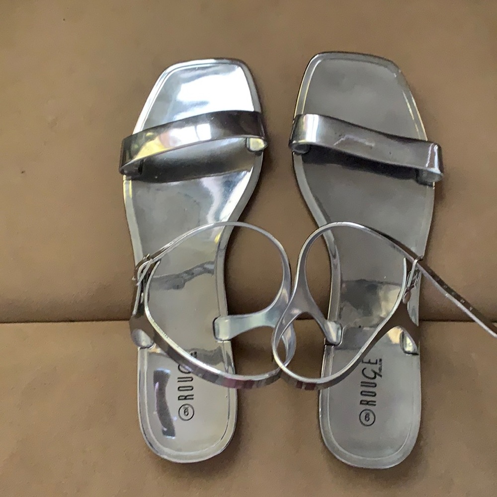 Silver sandals